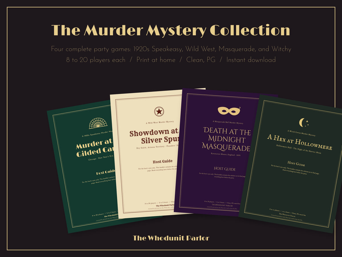 The Murder Mystery Collection: All 4 Party Games Bundle