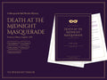 Death at the Midnight Masquerade: Masquerade Ball Murder Mystery Party Game